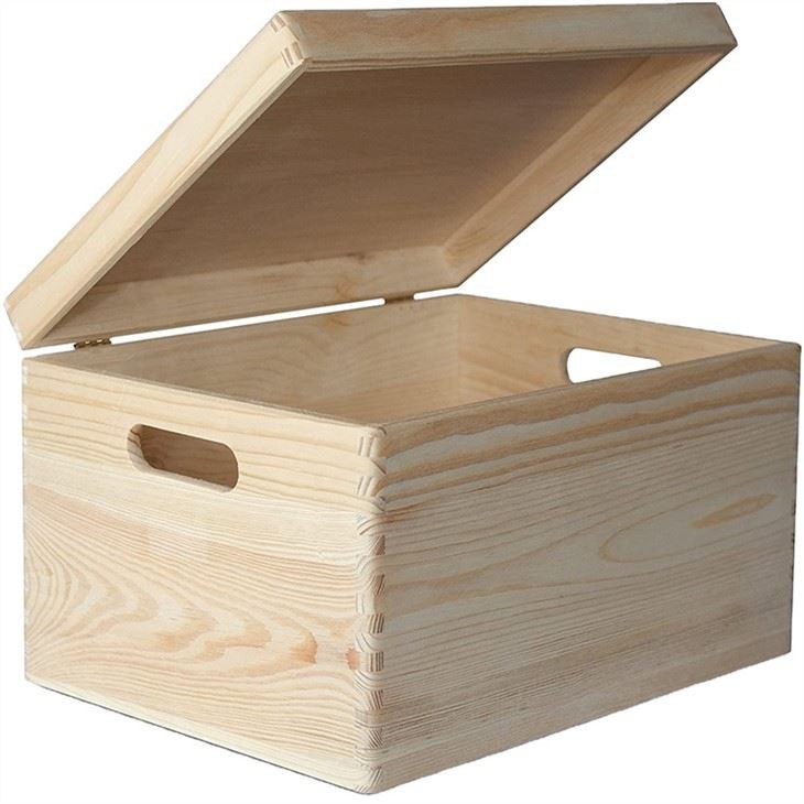 Boîte de rangement en bois en bambou